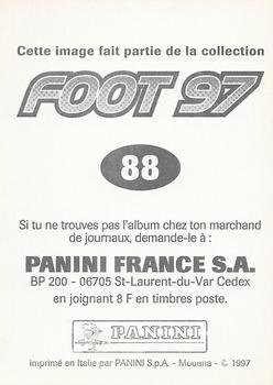 1996-97 Panini Foot 97 #88 Yannick Baret Back