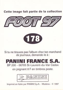 1996-97 Panini Foot 97 #178 Frederic Arpinon Back