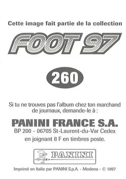 1996-97 Panini Foot 97 #260 Alain Roche Back