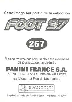 1996-97 Panini Foot 97 #267 Benoit Cauet Back