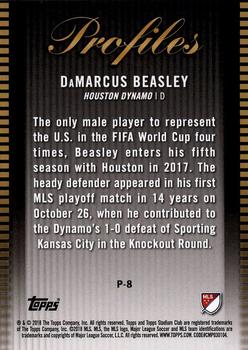 2018 Stadium Club MLS - Profiles #P-8 DaMarcus Beasley Back