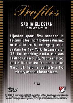 2018 Stadium Club MLS - Profiles #P-12 Sacha Kljestan Back