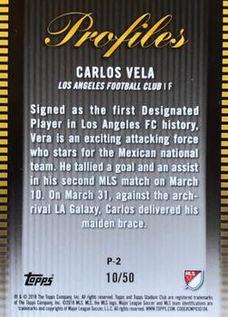 2018 Stadium Club MLS - Profiles Members Only #P-2 Carlos Vela Back