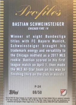 2018 Stadium Club MLS - Profiles Members Only #P-24 Bastian Schweinsteiger Back