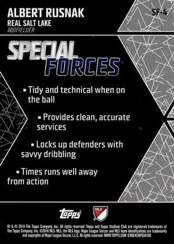 2018 Stadium Club MLS - Special Forces #SF-4 Albert Rusnak Back