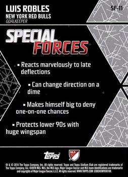 2018 Stadium Club MLS - Special Forces #SF-11 Luis Robles Back