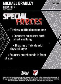 2018 Stadium Club MLS - Special Forces #SF-14 Michael Bradley Back