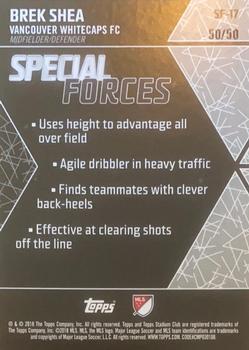 2018 Stadium Club MLS - Special Forces Members Only #SF-17 Brek Shea Back