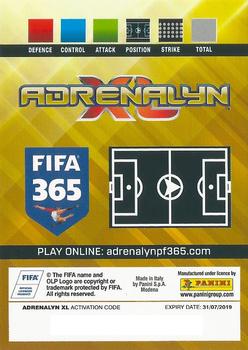 2018-19 Panini Adrenalyn XL FIFA 365 #15 Kevin De Bruyne / Leroy Sane / Raheem Sterling Back