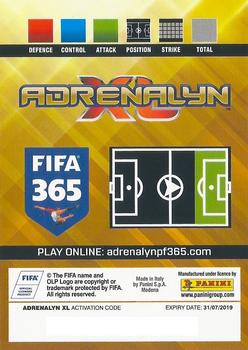 2018-19 Panini Adrenalyn XL FIFA 365 #66 Karim Benzema Back