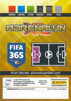 2018-19 Panini Adrenalyn XL FIFA 365 #88 Alphonse Areola Back