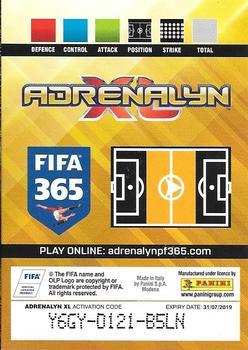 2018-19 Panini Adrenalyn XL FIFA 365 #157 Radja Nainggolan Back