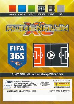 2018-19 Panini Adrenalyn XL FIFA 365 #252 Georgi Dzhikiya Back