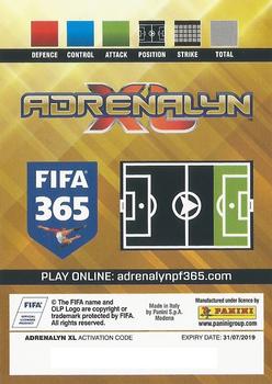 2018-19 Panini Adrenalyn XL FIFA 365 #341 Marco Asensio / Karim Benzema / Gareth Bale Back