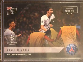 2018-19 Topps Now UEFA Champions League #23 Ángel Di María Front
