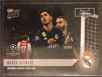 2018-19 Topps Now UEFA Champions League #27 Marco Asensio Front