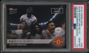 2018-19 Topps Now UEFA Champions League #34 Manchester United FC Front