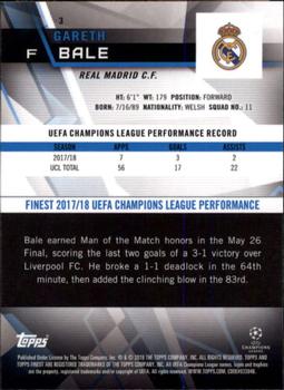 2018-19 Finest UEFA Champions League #3 Gareth Bale Back