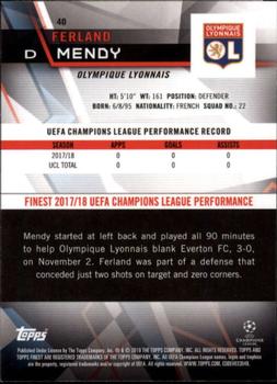 2018-19 Finest UEFA Champions League #40 Ferland Mendy Back