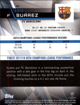 2018-19 Finest UEFA Champions League #84 Luis Suárez Back