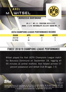 2018-19 Finest UEFA Champions League #107 Axel Witsel Back
