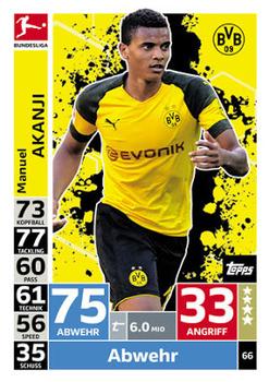 2018-19 Topps Match Attax Bundesliga #66 Manuel Akanji Front
