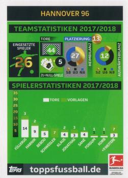 2018-19 Topps Match Attax Bundesliga #136 Clubkarte Back
