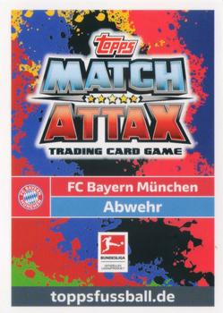 2018-19 Topps Match Attax Bundesliga #247 David Alaba Back