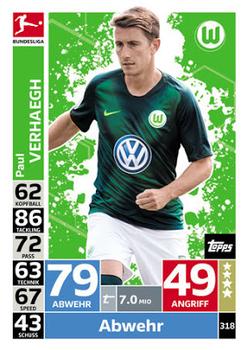2018-19 Topps Match Attax Bundesliga #318 Paul Verhaegh Front