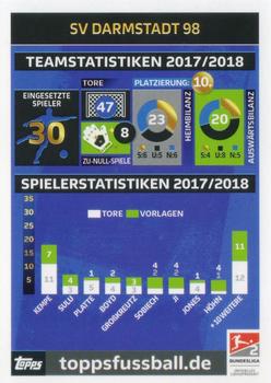 2018-19 Topps Match Attax Bundesliga #508 SV Darmstadt 98 Back