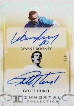 2018 Leaf Soccer Immortal Collection - Dual Autographs #DA-08 Wayne Rooney / Geoff Hurst Front