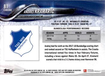 2018-19 Topps Chrome Bundesliga #81 Andrej Kramaric Back