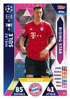 2018-19 Topps Match Attax UEFA Champions League - Rising Star #RS4 Niklas Sule Front