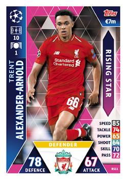 2018-19 Topps Match Attax UEFA Champions League - Rising Star #RS11 Trent Alexander-Arnold Front