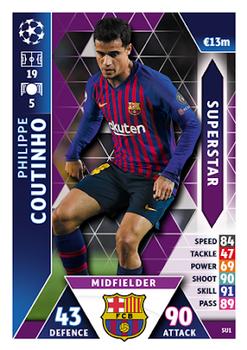 2018-19 Topps Match Attax UEFA Champions League - Superstar #SU1 Philippe Coutinho Front