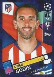 2018 Topps UEFA Champions League Official Stickers #24 Diego Godín Front