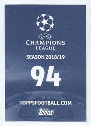 2018 Topps UEFA Champions League Official Stickers #94 Arjen Robben Back