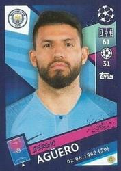 2018 Topps UEFA Champions League Official Stickers #172 Sergio Agüero Front