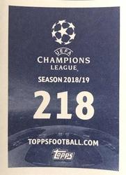 2018 Topps UEFA Champions League Official Stickers #218 Dejan Lovren Back
