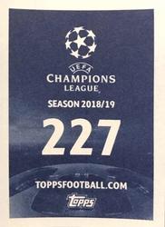 2018 Topps UEFA Champions League Official Stickers #227 Daniel Sturridge Back