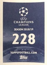 2018 Topps UEFA Champions League Official Stickers #228 Mohamed Salah Back