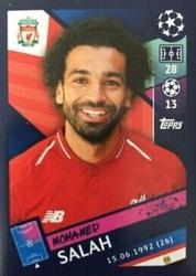2018 Topps UEFA Champions League Official Stickers #228 Mohamed Salah Front
