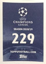 2018 Topps UEFA Champions League Official Stickers #229 Sadio Mané Back