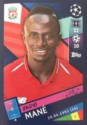 2018 Topps UEFA Champions League Official Stickers #229 Sadio Mané Front