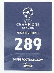 2018 Topps UEFA Champions League Official Stickers #289 Home/Away Kit Back