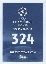 2018 Topps UEFA Champions League Official Stickers #324 Kylian Mbappé Back