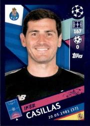 2018 Topps UEFA Champions League Official Stickers #406 Iker Casillas Front