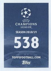 2018 Topps UEFA Champions League Official Stickers #538 Frenkie de Jong Back