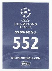 2018 Topps UEFA Champions League Official Stickers #552 Sékou Sanogo Back
