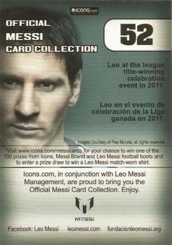2013 Icons Official Messi Card Collection (UK/Spain) #52 Lionel Messi Back